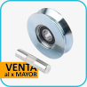 Rueda portón 140mm con pasador