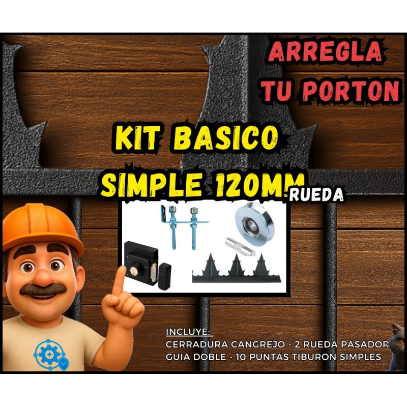 Kit maxima seguridad arregla tu portón