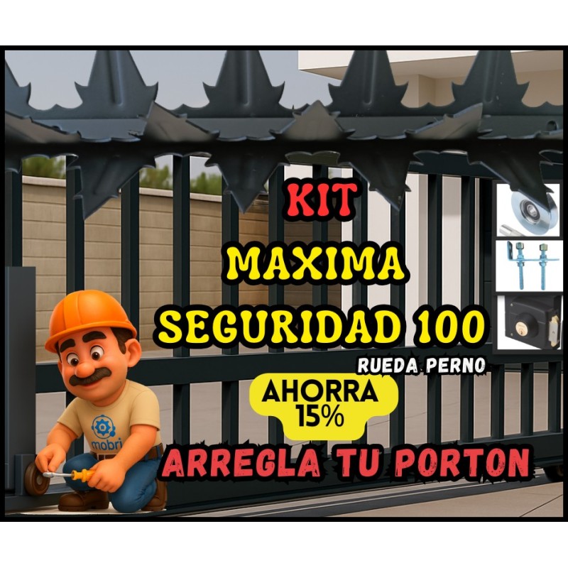 Kit maxima seguridad arregla tu portón
