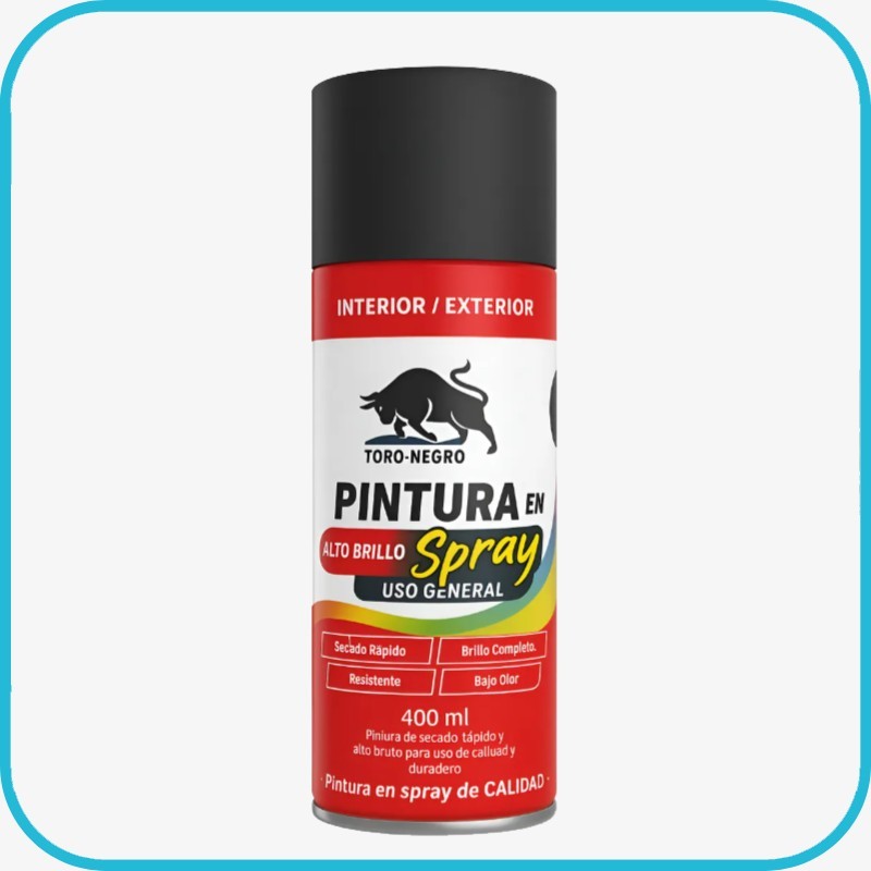 Pintura Spray Negro mate