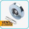 Rueda portón 75mm con pasador