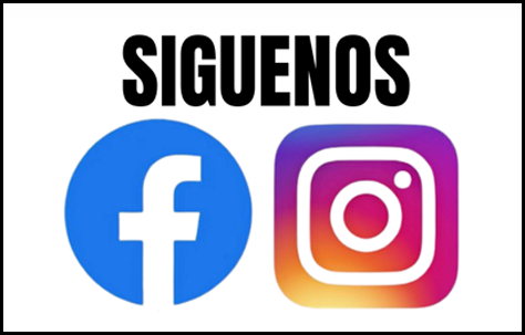 Síguenos en Facebook e Instagram