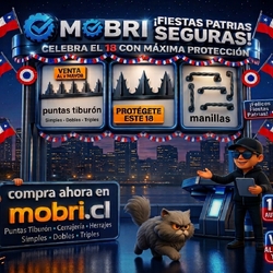 Felices fiestas patrias 
Celebra el 18 con maxima protección.